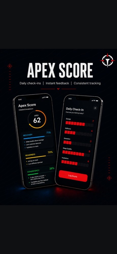 Apex Score detail and Daily Check-In with five sliders